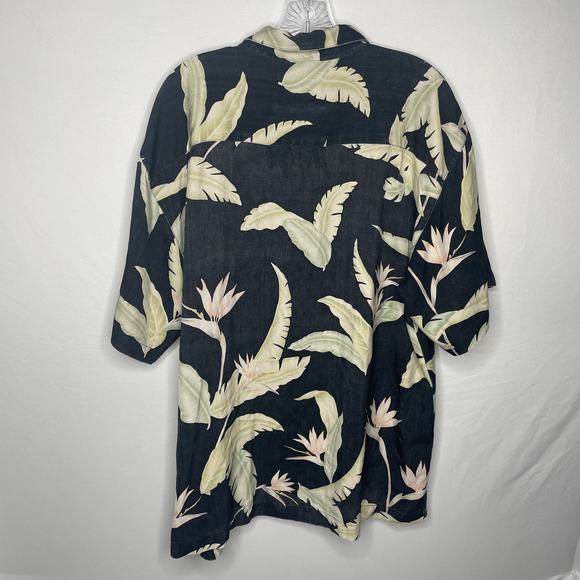 100 % Tiki Classic Hawaiian Print Button Up Size L - Picture 3 of 4